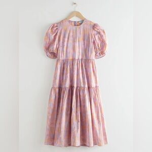 & Other Stories Voluminous Puff Sleeve Midi Dress